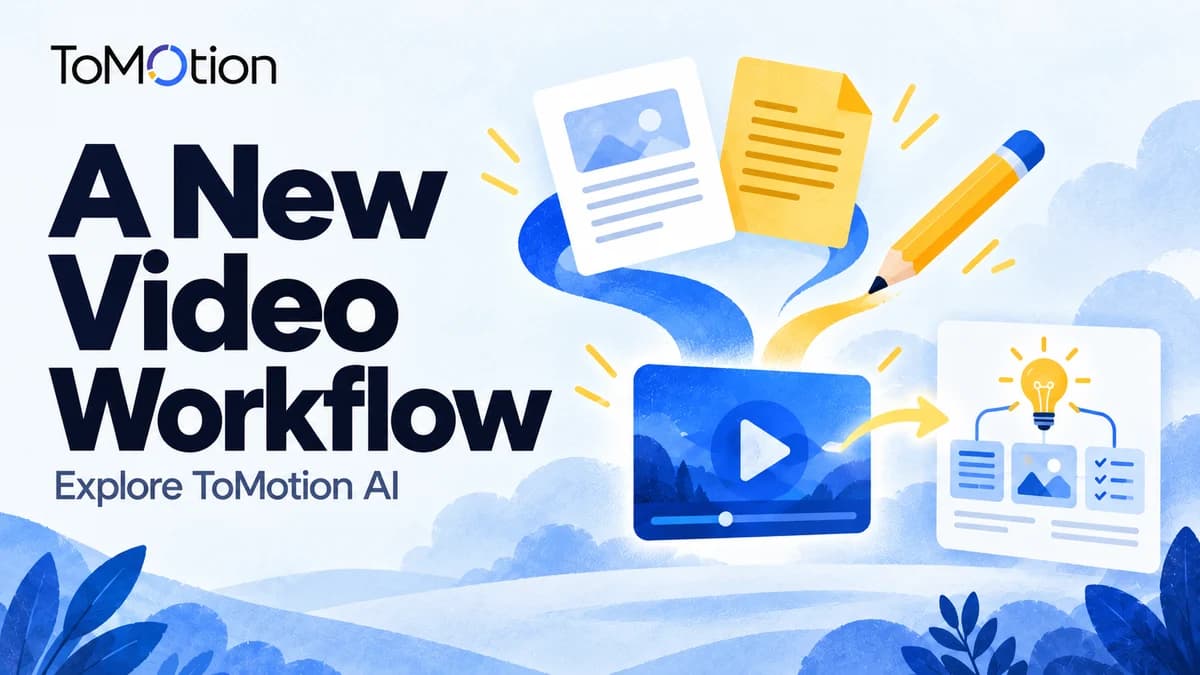 A New Video Workflow — written sources become an illustrated explainer.